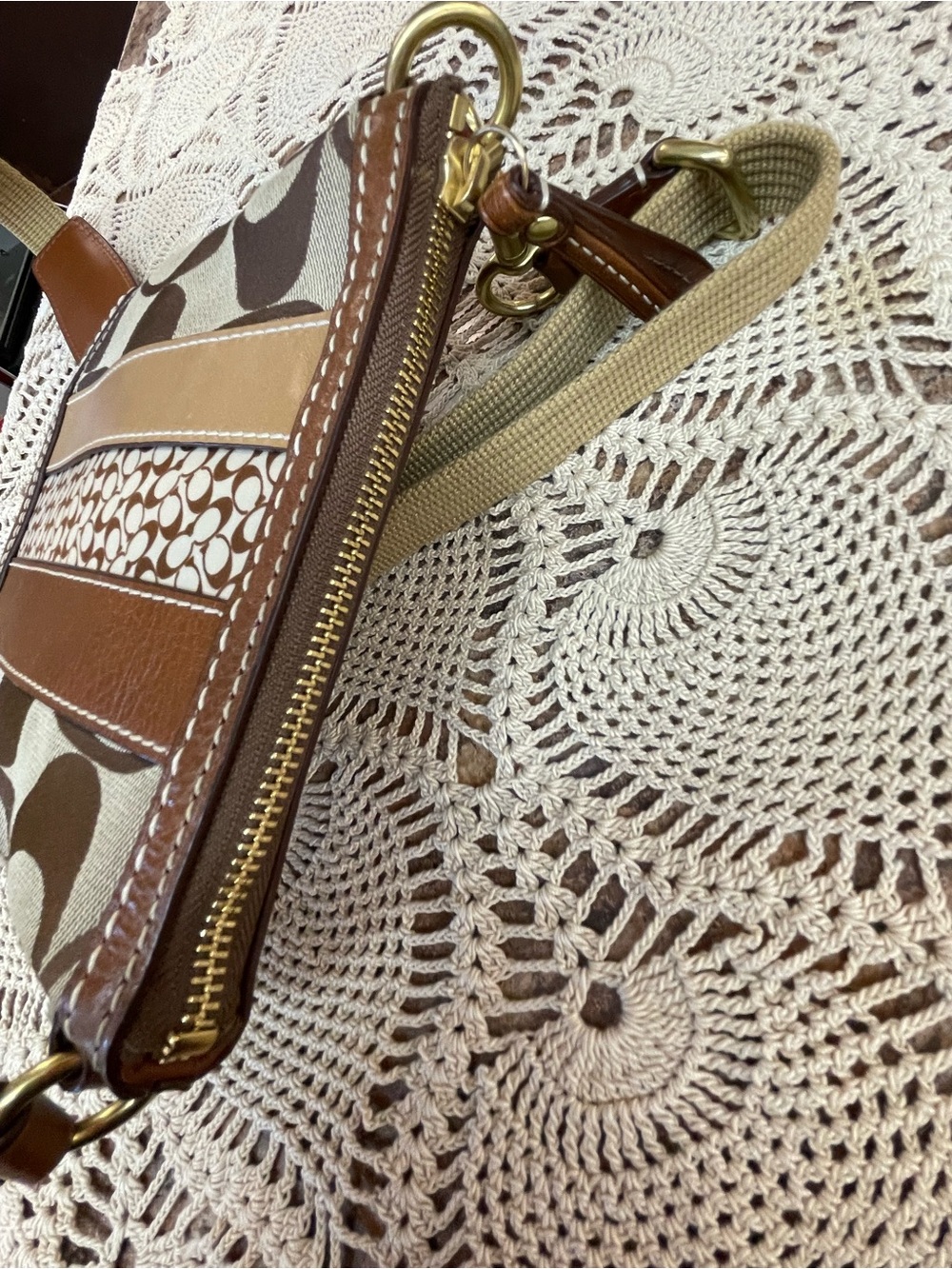 Coach Signature Stripe vertical patchwork crossbody bag (2006) - Picture 12 of 12